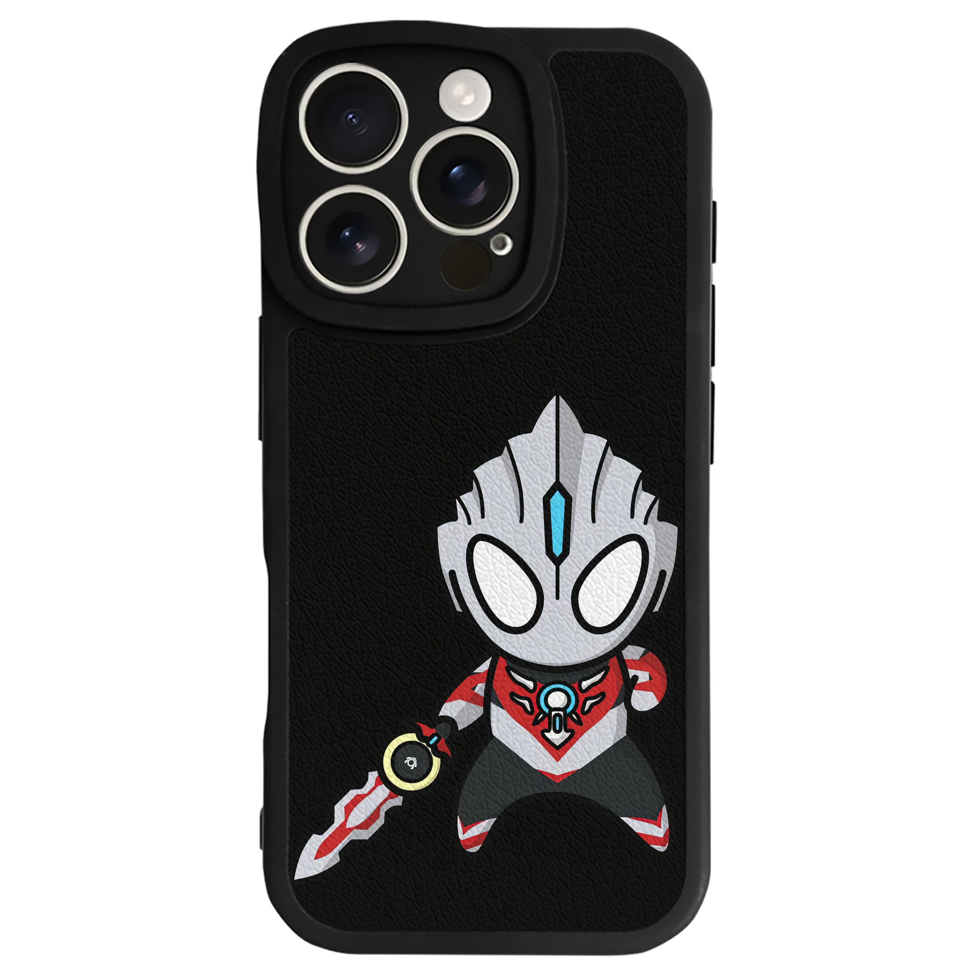 （画像用） ウルトラマン Ultraman 【iPhone 16シリーズ対応】シリコンスマホケース（レザー調） 材質：シリコン